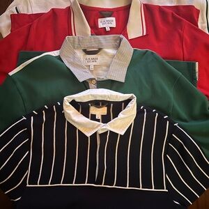 G.H. Bass & Co. Striped Polo Shirt 4 pieces